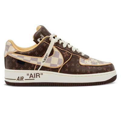 Louis Vuitton x Nike Air Force 1 'Monogram Brown Damier Azur'