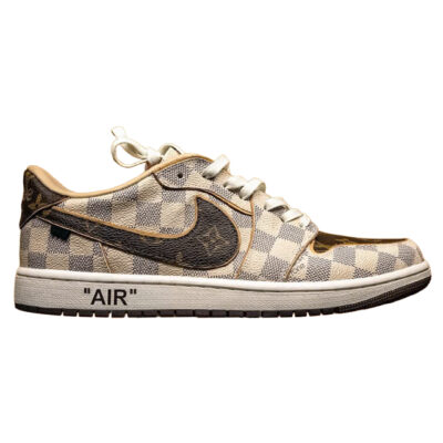 Louis Vuitton x Nike Air Jordan 1 Low "Damier & Monogram" (Custom)